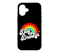 Custodia per iPhone 16 You Had Me At Day a bere Retro Beach Summer Rainbow Fun