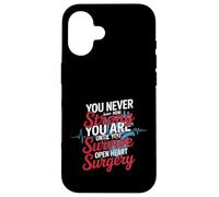 Custodia per iPhone 16 You Never Know Until You Survive Heart Surgery -