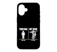 Custodia per iPhone 16 Your Dad My Dad Lineman Electrician Electrical Lineworker