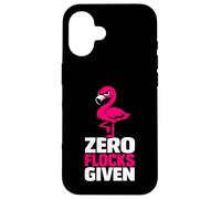 Custodia per iPhone 16 Zero Flocks Given fenicottero umorismo sarcastico