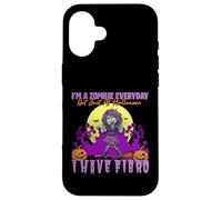 Custodia per iPhone 16 Zombie Everyday Non solo Halloween Ho fibromialgia fibromialgia