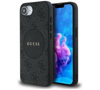 Custodia per iPhone 16e Guess 4G Classic MagSafe nera