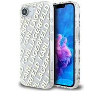 Custodia per iPhone 16e Karl Lagerfeld IML Repeat Logo Gold