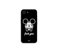 Custodia per iPhone 16E Mickey FY bianco e nero Maniacase