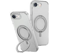 Custodia per iPhone 16e UNIQ con supporto girevole a 360° trasparente