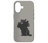 Custodia per iPhone 17 3 Headed Cat Vintage Grunge Alt 90s Halloween Goth Horror