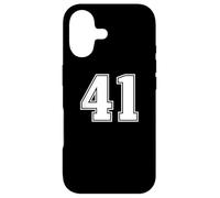 Custodia per iPhone 17 41 Numeri quarantuno, grafica per sport di squadra, abbinamento universitario