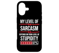 Custodia per iPhone 17 67 Coffee My Level Of Sarcasm Depends On Level of Stupidity