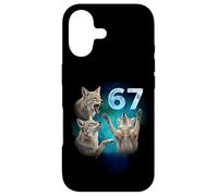 Custodia per iPhone 17 67 Meme Coyote Ulula alla Luna Sei Sette