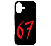 Custodia per iPhone 17 67 Red Horror Brush Number Spaventoso Graphic Design