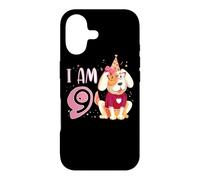 Custodia per iPhone 17 9 ° compleanno ragazza cane cuccioli bambini io sono 9