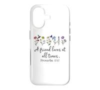Custodia per iPhone 17 A Friend Loves All Times Jesus Proverbs 17:17 Bible Verse