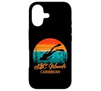 Custodia per iPhone 17 ABC Islands Scuba Diver Retro Tramonto Oceano