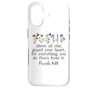 Custodia per iPhone 17 Above Else Guard Your Heart Proverbs 4:23 Bible Verse Jesus