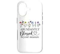 Custodia per iPhone 17 Abundantly Blessed Beyond Measure Women Christian Scripture
