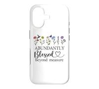 Custodia per iPhone 17 Abundantly Blessed Beyond Measure Womens Christian Scripture
