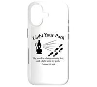 Custodia per iPhone 17 Accendi il tuo cammino Salmi 119:105 Versetto Bibbia Cristiana Fede