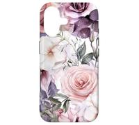 Custodia per iPhone 17 Acquerello pastello viola chiaro floreale fiore N4