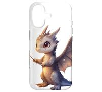 Custodia per iPhone 17 Adorabile Mago Drago Che Tiene Una Bacchetta