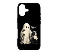 Custodia per iPhone 17 Adorabile Vintage Ghost Boo-p! per un gatto nero Halloween Ragazze