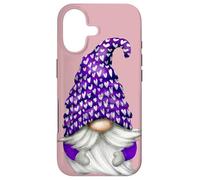 Custodia per iPhone 17 Aesthetic Lilac Gnomes For Awareness Lavender Purple Gnome