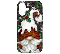 Custodia per iPhone 17 Aesthetic Winter Gnome Christmas Pudding Hat Cute Snowflake