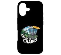 Custodia per iPhone 17 Aim For The Chains Disc Golf Player Frisbee Basket