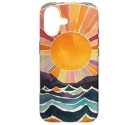 Custodia per iPhone 17 Alba Montagna Arte Natura Amante Oceano Onde Sun Mandala