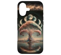 Custodia per iPhone 17 Albero della Vita Fasi Luna Spirituale Tranquil Etereo Magico