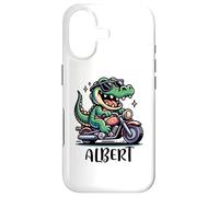 Custodia per iPhone 17 Albert Fun Alligator - Moto, design per ragazzi, nome Albert