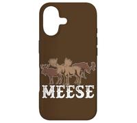 Custodia per iPhone 17 Alce American Wildlife Divertente Plurale Gioco di parole Meese Alce