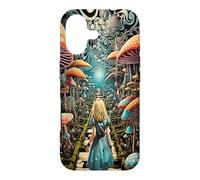 Custodia per iPhone 17 Alice nel Paese delle Meraviglie Trippy Funghi Foresta Sentiero