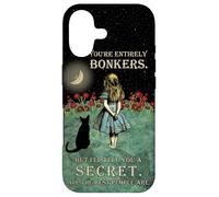 Custodia per iPhone 17 Alice & the Cheshire Cat Starry Night - Bonkers Quote