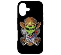 Custodia per iPhone 17 Alieno spaziale cowboy divertente alieno