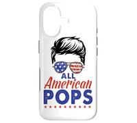 Custodia per iPhone 17 All American Pops Grandpa Sunglasses USA Flag 4th of July