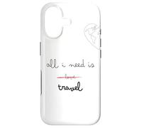 Custodia per iPhone 17 All I need is travel not love