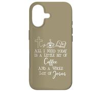 Custodia per iPhone 17 All Need I is Little Coffee & Jesus Mama Christian Mom Faith