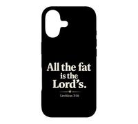 Custodia per iPhone 17 All The Fat is The Lord's Leviticus 3:16 Christian Humor