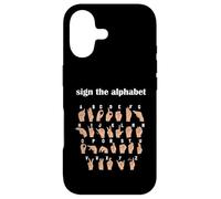 Custodia per iPhone 17 Alphabet Inclusive Sign ABC ASL American Sign Language