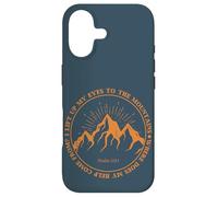 Custodia per iPhone 17 Alzo gli occhi verso le montagne Salmo 121:1 Bibbia Fede
