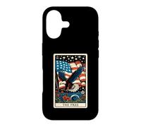 Custodia per iPhone 17 American flag 4th of July tarot card the free US flag