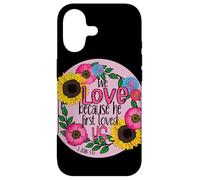 Custodia per iPhone 17 Amiamo perché ci ha amati per la prima volta, Scrittura biblica cristiana