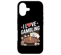 Custodia per iPhone 17 Amo il gioco d'azzardo Casino Night Poker Fun