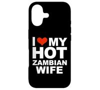 Custodia per iPhone 17 Amo il mio caldo Zambia Moglie Marito Matrimonio Zambia