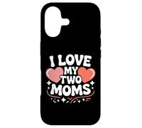 Custodia per iPhone 17 Amo le mie due mamme Heart Pride Love