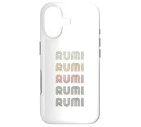 Custodia per iPhone 17 Amore Cuore Rumi Tee Grunge Stile Vintage Nero Rumi