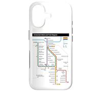 Custodia per iPhone 17 Amsterdam Netherlands Metro Suburban Railway - Mappa del percorso