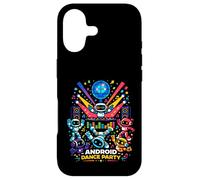 Custodia per iPhone 17 Android Dance Party Robot DJ Musica futuristica Vibes Club Art