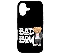Custodia per iPhone 17 Angry Bad Boy Style, Cool Teddy Bear Bad Boy Graphic Design