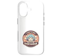 Custodia per iPhone 17 Anime Ansia Pensare troppo Weeb Kawaii Overthinker Merch